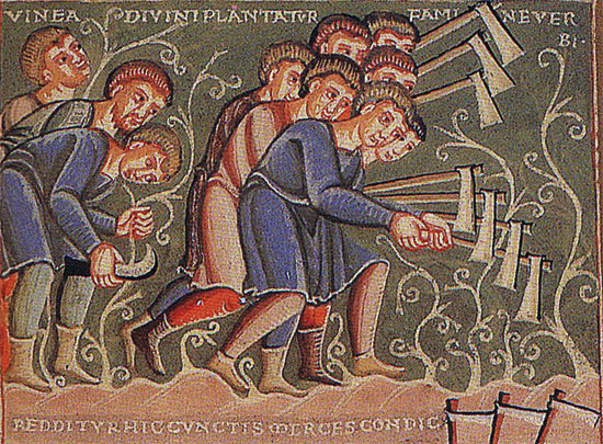 Le travail de la vigne