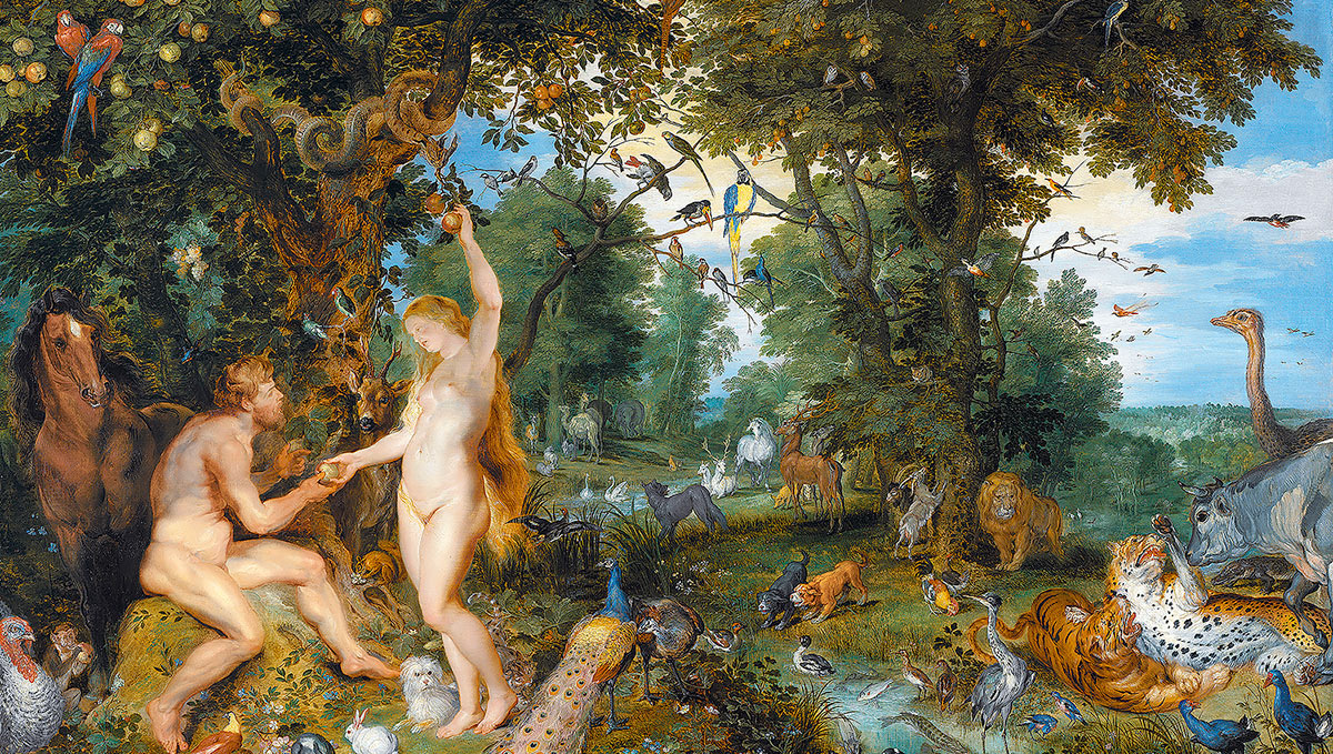 Adam et Ève au paradis