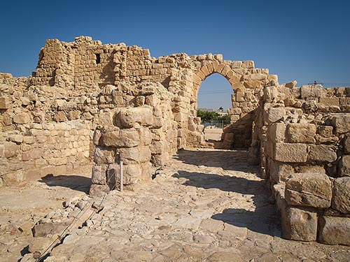 Intérieur du monastère de Khan al-Ahmar